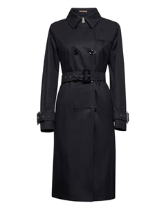 Двубортное пальто с поясом, синий Herno