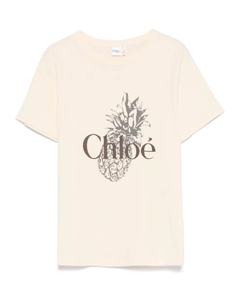 Футболка с короткими рукавами, нейтральный Chloe