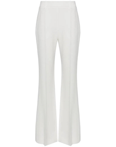 Брюки строгого кроя с завышенной талией, белый Ermanno scervino