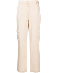 Атласные брюки прямого кроя, нейтральный Michael michael kors