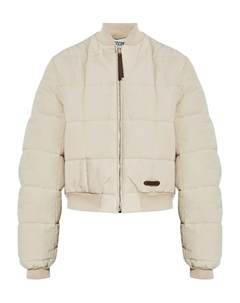 Стеганая куртка-бомбер, нейтральный Moschino