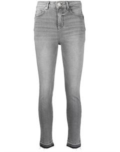 Джинсы скинни средней посадки, серый Liu jo