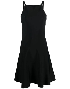 Расклешенное платье мини без рукавов, черный Prada