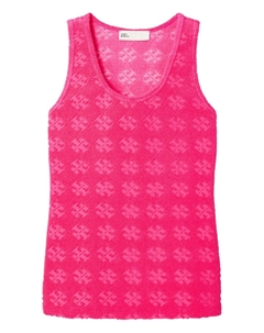 Фактурный топ без рукавов, розовый Tory burch