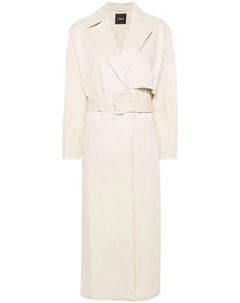 Твиловый тренч макси, нейтральный Theory