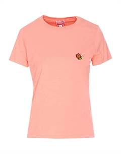 Футболка с вышитым логотипом, розовый Kenzo