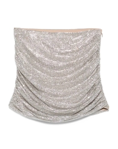 Юбка с кристаллами, серебяный Giuseppe di morabito