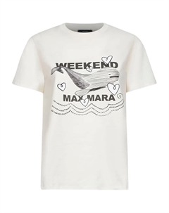 Футболка с принтом, нейтральный Weekend max mara