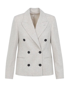 Двубортный пиджак, нейтральный Brunello cucinelli