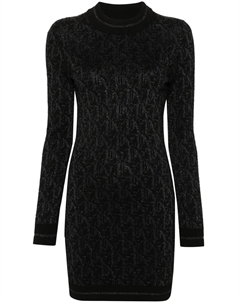 Платье мини с монограммой, черный Palm angels