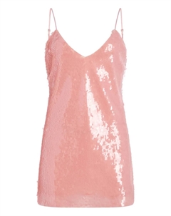 Платье-комбинация с пайетками Retrofete, розовый