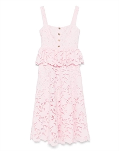 Платье миди из цветочного кружева, розовый Self-portrait