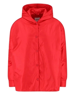 Пальто с капюшоном на кнопках, красный Aspesi