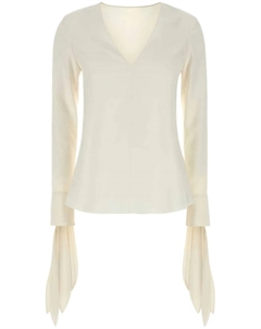 Блузка с оборками, белый Givenchy
