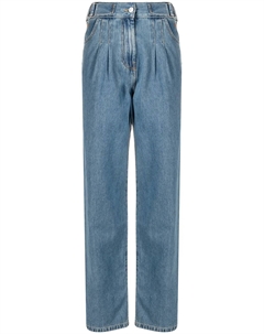 Прямые джинсы со складками, синий Msgm