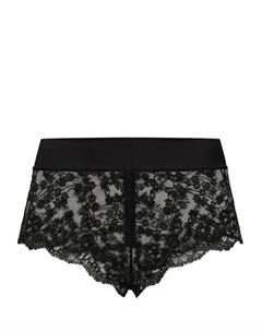 Трусы-брифы с цветочным кружевом, черный Dolce&gabbana