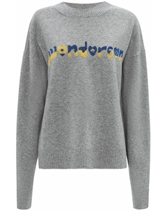 Джемпер Run Hany с логотипом, серый Jw anderson