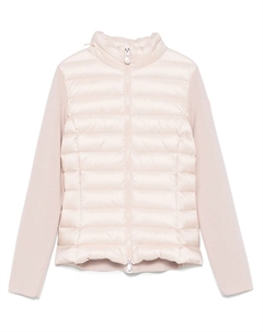 Пуховик на молнии, розовый Moncler