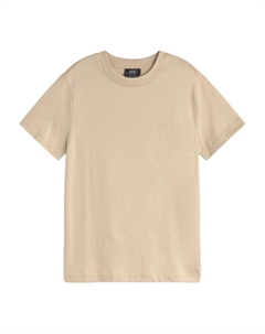 Футболка с вышитым логотипом, нейтральный A.p.c.