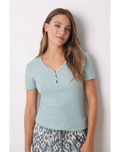 Пижамная футболка Mix and Match Brummell, зеленый Women'secret