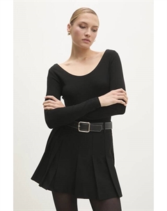 Боди с шелком, черный Answear lab