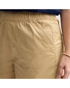 Шорты из твила больших размеров с застежкой, белый Croft & barrow