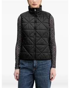 Стеганый жилет с высоким воротником, черный Hugo