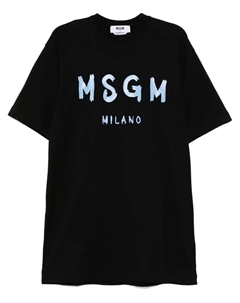 Платье-футболка мини, черный Msgm