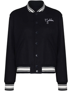 Бомбер с вышитым логотипом, синий Golden goose