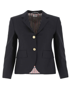 Укороченный однобортный блейзер, синий Thom browne