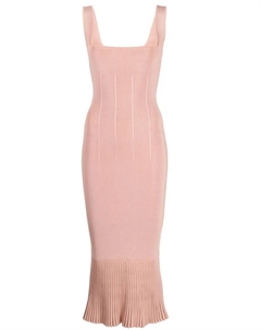 Платье миди Atalanta с баской, розовый Galvan