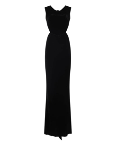 Бархатное платье с вырезами, черный Rick owens