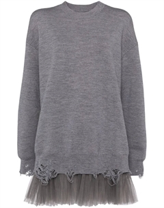 Платье оверсайз с длинными рукавами, серый Jnby