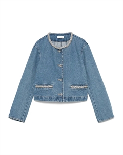 Куртка со стразами, синий Sandro