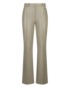 Расклешенные брюки с жемчужной отделкой, нейтральный Liu jo