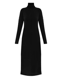 Платье с высоким воротником и сетчатыми вставками, черный Y-3