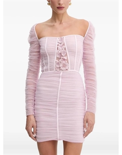 Платье с цветочным декором, розовый Elisabetta franchi