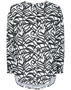 Рубашка Cairo с геометричным принтом, черный Bambah