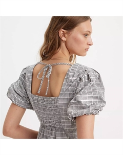 Платье с объемными рукавами и ярусами, цвет Gingham - Grey Levi's®