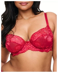 Бюстгальтер без косточек Chelsi для полных женщин, красный Adore me