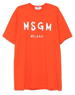 Платье-футболка мини, красный Msgm