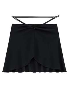 Юбка мини Ellipse Courrèges, черный Courreges