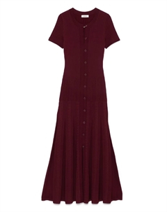 Трикотажное платье миди, красный Sandro