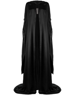 Шелковое платье с капюшоном, черный Rick owens