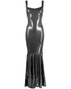 Вечернее платье с пайетками, серый Atu body couture