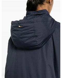 Легкая парка с капюшоном, синий Herno