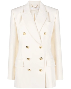 Двубортный блейзер с заостренными лацканами, нейтральный Chloe