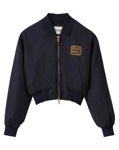 Бомбер Batavia, синий Miu miu