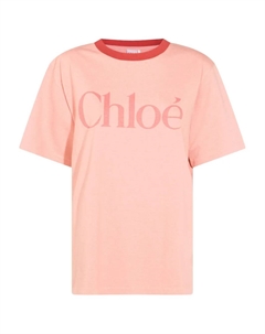 Футболка с логотипом, розовый Chloe
