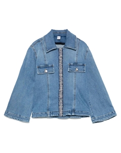 Жакет из ткани букле, синий Liu jo